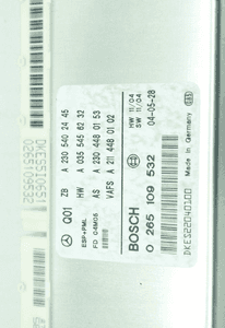 Esp pml A2305402445 0265109532 mercedes sl R230 2