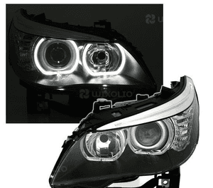 Lampy Reflektory BMW E60 E61 03-07 H7H7 RINGI LED 2