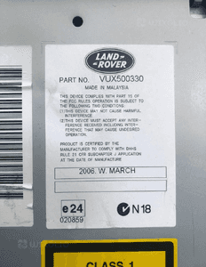 Radio CD VUX500330 6CD-465 Land Rover Discovery 3 III / Range Rover Sport 2