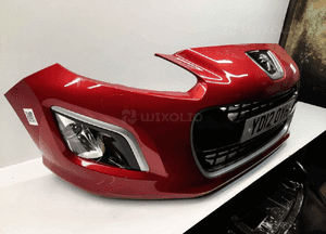Zderzak przód przedni peugeot 308 lift fl lkrd bordo bordowy halogeny 5
