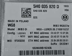 VW Volkswagen Golf 8 MULTIMEDIA CZYTNIK GPS MIB3 5H0035820D Uszkodzony 5