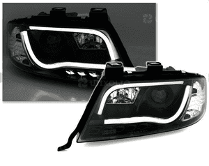 Lampy reflektory do audi A6 C5 od 2001 do 2004 roku led tube+ żarówki 2