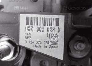 ALTERNATOR VW SEAT 1.6 TSI 03C903023D 3