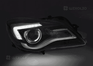 Lampy reflektory led black opel insignia od 2013 do 2017 do jazdy dziennej 2