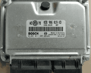VW Passat B5 lift Skoda Superb 1.9 TDI komputer sterownik silnika 038906019KD 0281011205 038906019DS 1