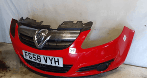 Zderzak przód przedni opel corsa d Z547 czerwony 3