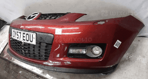 Zderzak przód przedni mazda CX-7 CX70 32V bordo bordowy pdc czujniki halogeny 3