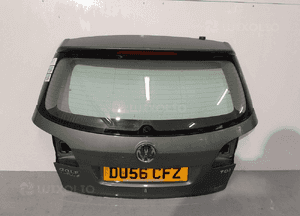 Klapa tył tylna bagażnika vw volkswagen golf 5 v plus + LA6Q zieleń zielona 1