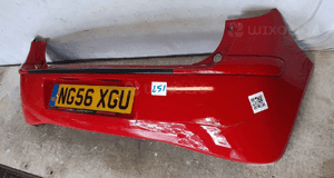 Zderzak tył tylny do mitsubishi colt 6 vi 5D 5 drzwi hb P04 czerwony 3