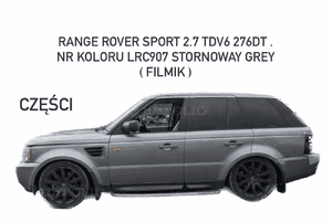 Land Rover Range Sport 2.7 tdv6 276dt LRC907 stornoway grey Klapa szyberdach lampa napinacz próg 3