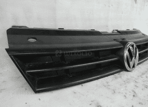 Vw OE Polo 5 6R 09r- atrapa przednia grill 6R0853663 6R0853651G czarna oryg 3