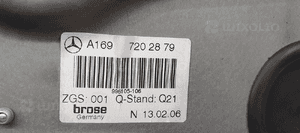 Mechanizm podnośnik szyby prawy przód Mercedes A169 A1697202879 5