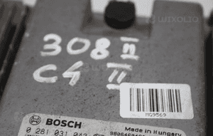 Sterownik silnika moduł ECU komputer Bosch 1.6 HDI PEUGEOT 308 II CITROEN C4 II  9809478580 3