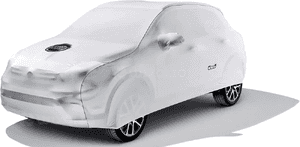 Fiat 500X pokrowiec na samochód logowany nowy oryginał 2