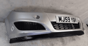 Zderzak przód przedni opel astra h 3 iii lift fl Z157 srebrny 4