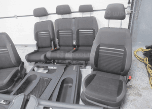 FOTELE TAPICERKI ŚRODEK WNĘTRZE VW CADDY 3 III LIFT 2010-2015 rok 2
