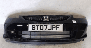 Zderzak przód przedni honda jazz lift halogeny grill kod kolor  B92P czarny 1