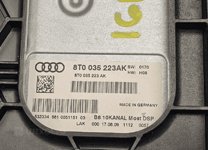 Wzmacniacz 8T0035223AK Bang & Olufsen Głosników Subwoofer Radio Ampli tuner AUDI A4 B8 A5 Q5 13