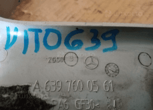 Klamka drzwi przesuwnych Mercedes Vito 639 A6397600561 6