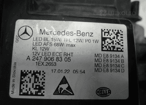 Mercedes b A247 W247 247 full led idealna lampa przednia lewa 11