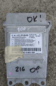 MERCEDES a b c cl cls clk e ml gl s SENSOR MODUŁ AIR BAG AIRBAG Poduszki 12