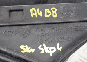 Wlot kanał powietrza audi A4 B8 1020448S01 4