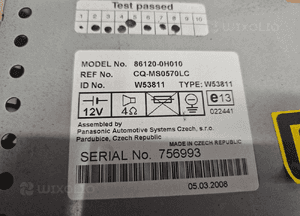 Citroen C1 Peugeot 107 Toyota Aygo radio radioodtwarzacz 86120-0H010 3