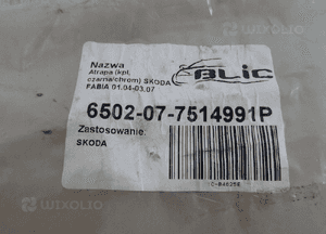 Atrapa grill skoda fabia 6Y 2004-2007 zamiennik 6502-07-7514991P 9