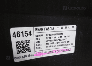 Tesla model y zderzak tylny 1493735-S4-E 14