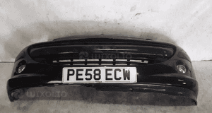 Zderzak przód przedni do peugeot 207 exl exld czarny halogeny 1