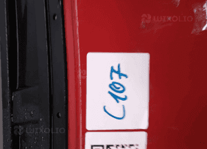 Zderzak przód przedni do peugeot 207 kkn czerwony halogeny 6