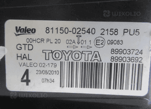 Lampa przednia przód lewa toyota auris i lift 2009-2012 14