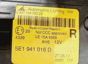 Reflektor prawy lewy full led skoda octavia ii lift europa 6