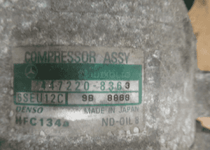 SPRĘŻARKA POMPA KLIMATYZACJI MERCEDES A-KLASA W168 1.6 BENZYNA 1997- 3