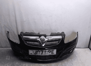 Zderzak przód przedni opel corsa d Z20R czarny halogeny 1