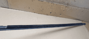 Listwa zgarniająca drzwi prawy przód chrom VW Passat B5 FL 3B0837476 4