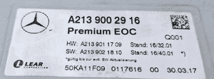 Mercedes-Benz S-Class Wzmacniacz audio Premium / Burmester A2139002916 5