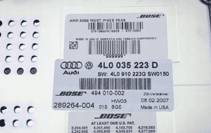 Głośniki subufer wzmacniacz bose 4L0035223D audi Q7 4L 4