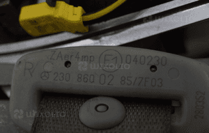 Pas pirotechniczny prawy szary mercedes sl R230 2
