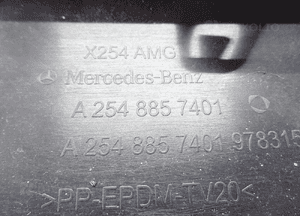 Mercedes glc 254 X254 amg A2548857401 spoiler dyfuzor zderzaka tył oe 13