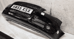 Zderzak przód przedni audi A4 B7 czarny LY9B plastry miodu halogeny 4