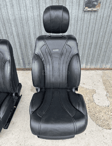 MERCEDES s 222 fotel przód S63 AMG czarna skóra  dynamic masaż grzana wentylowana 2