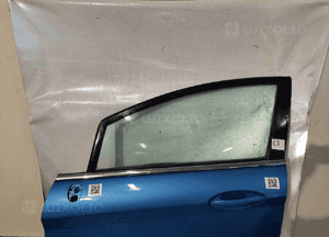Drzwi przód przednie lewe ford fiesta MK.7 7 vii 99 błękitne niebieskie 5D 5 drzwi hb 6