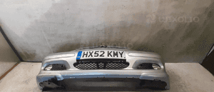 Zderzak przód przedni mercedes benz W203 coupe c klasa 744 srebrny halogeny 1
