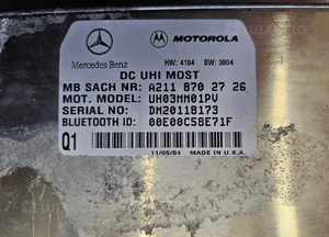 Mercedes W169 A moduł sterownik Bluetooth A2118700026 A2118702726 3