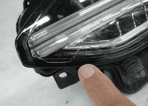 Volvo V90 S90 lift full led uszkodzony klosz lampa przednia lewa 5