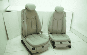 FOTELE FOTEL PASAZER KIEROWCA KOLOR 508 GREY KPL MERCEDES SL R230 1