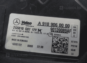 Sprinter W910 W907 lampa lewa przód A9109060000 11