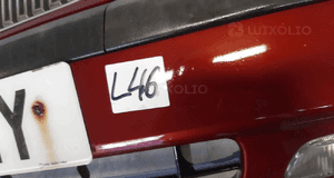 Zderzak przód przedni volvo V70 445 bordowy halogeny 2