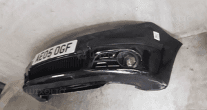 ^ ZDERZAK PRZÓD PRZEDNI SKODA FABIA I 1 LIFT FL 9910 CZARNY HALOGENY 3